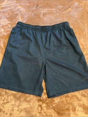 Speedo Men's Black Athletic Swim Shorts
